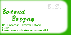 botond bozzay business card